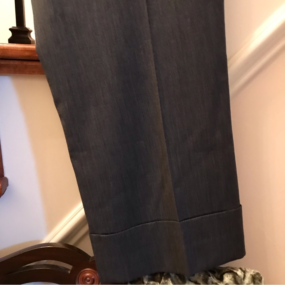 Banana Republic Martin Fit Gray Cuff Cropped Pants 12 - Picture 4 of 10